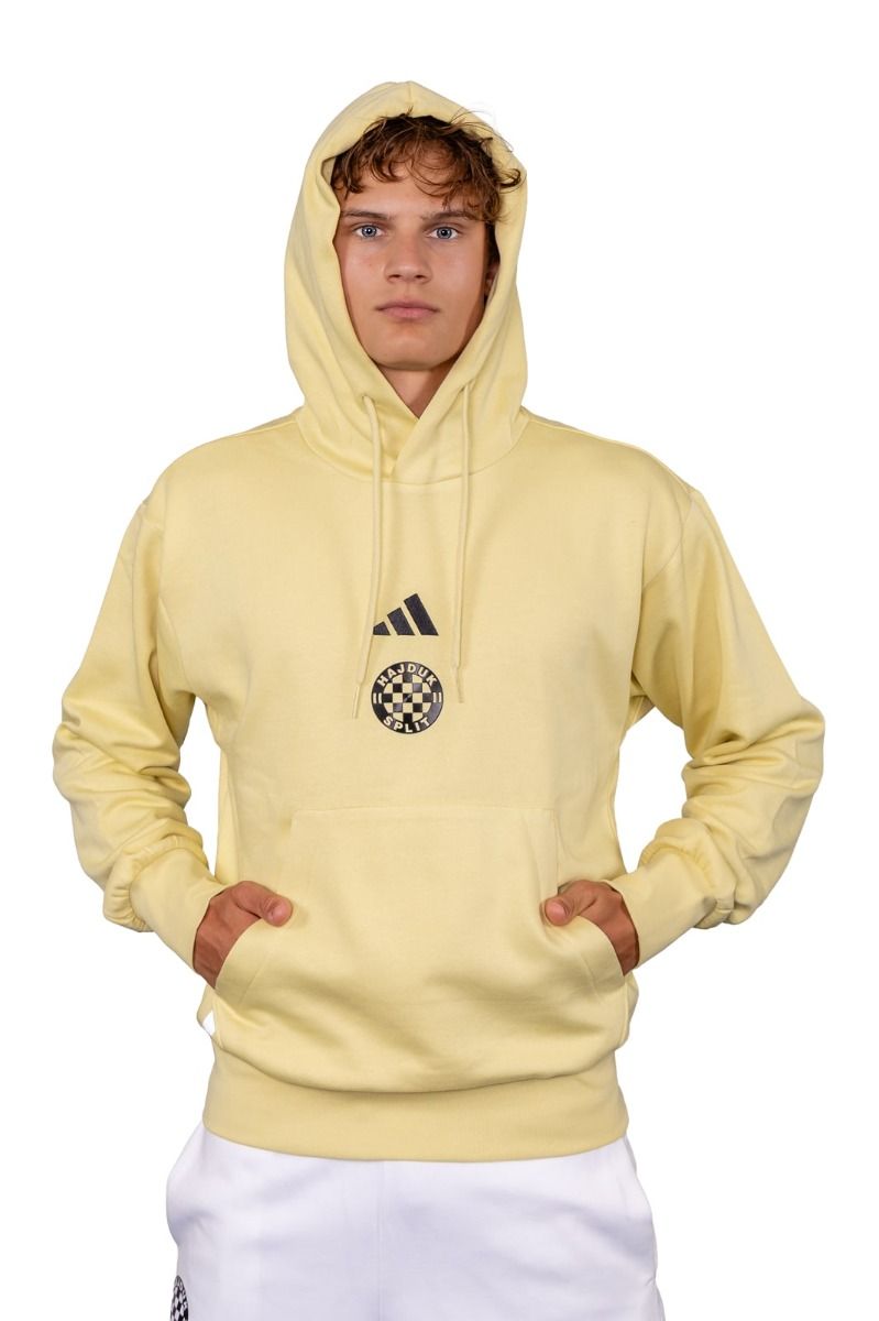 adidas majica dugi rukav s kapuljačom, Hajduk M FEELCOZY HD, žuta