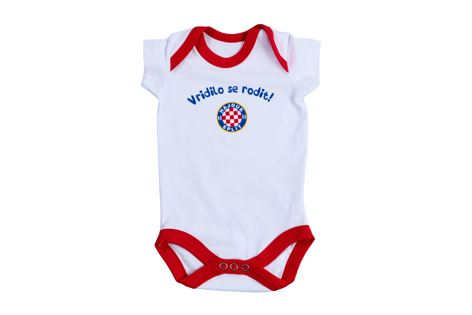 Dječji body kratki rukav Vridilo se rodit, crveni