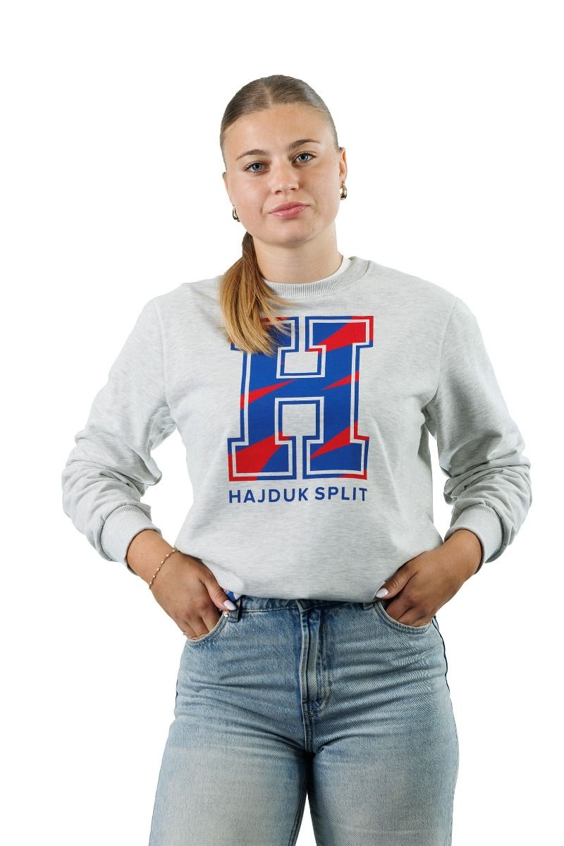 Hajduk majica Hereditas, dugi rukav, siva