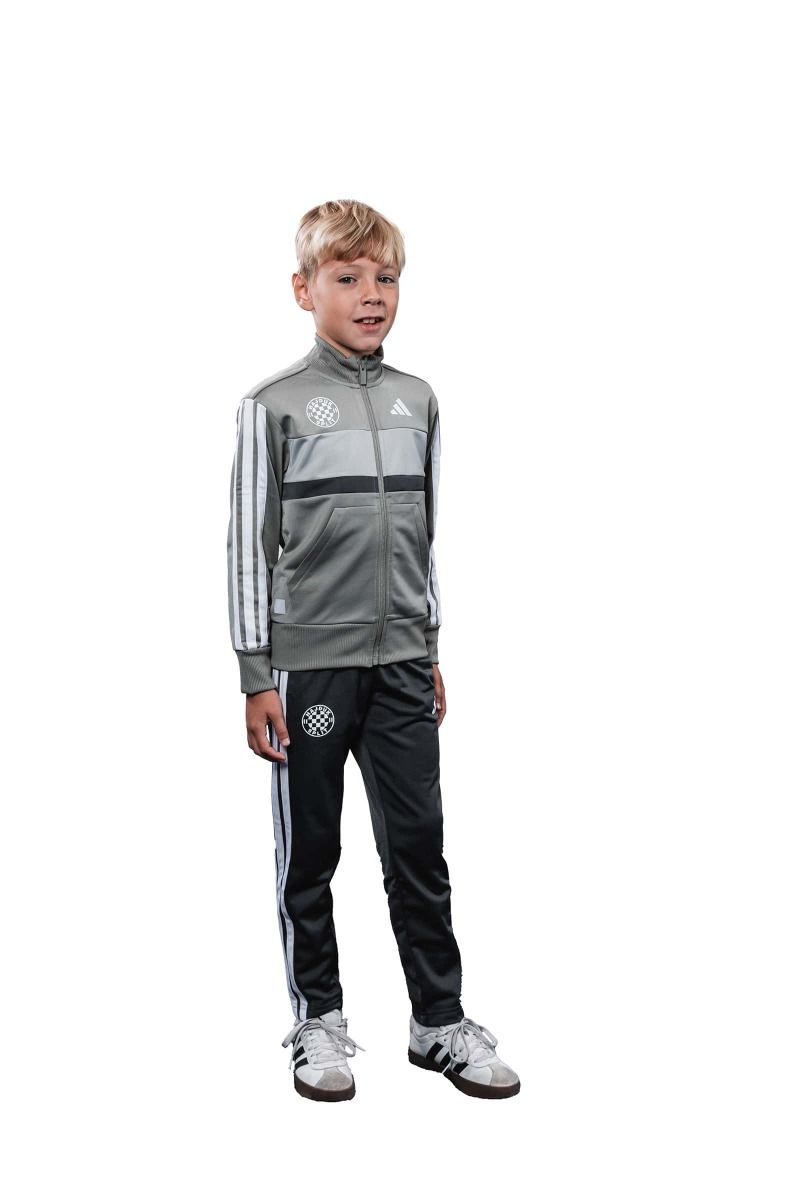 adidas dječji komplet dugi rukav, Hajduk J 3S TIBERIO TS, sivo/crni