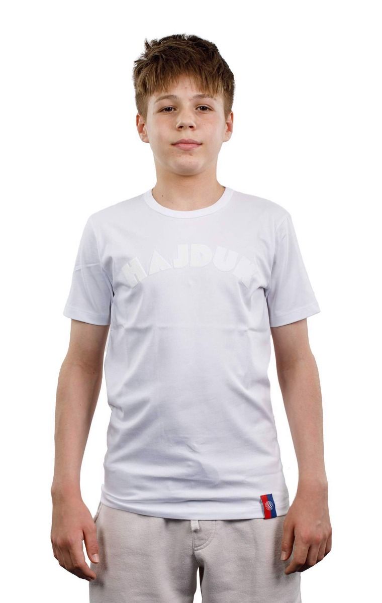 Hajduk majica kratki rukav Retro dječja 22/23, bijela