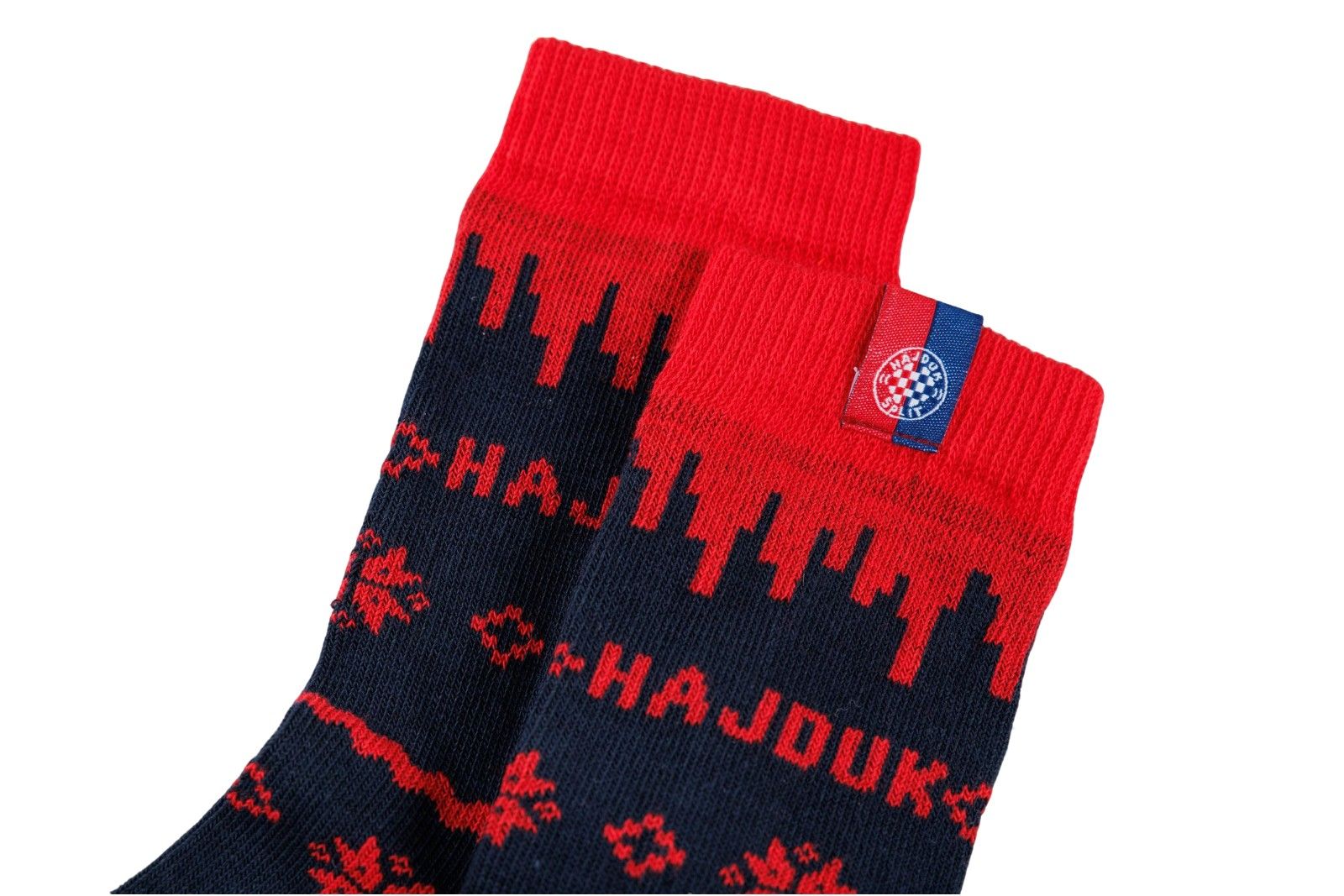 Hajduk božićne čarape dječje, crveno plave, 24/25