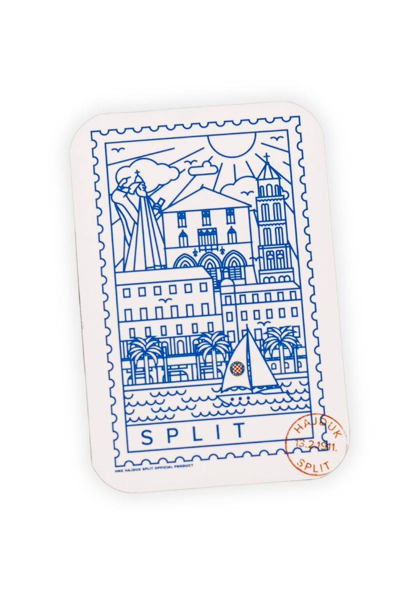 Hajduk magnet Split, 6x9 cm
