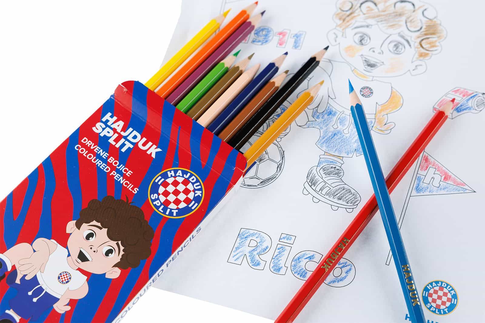 Hajduk drvene bojice Rico, 12/1