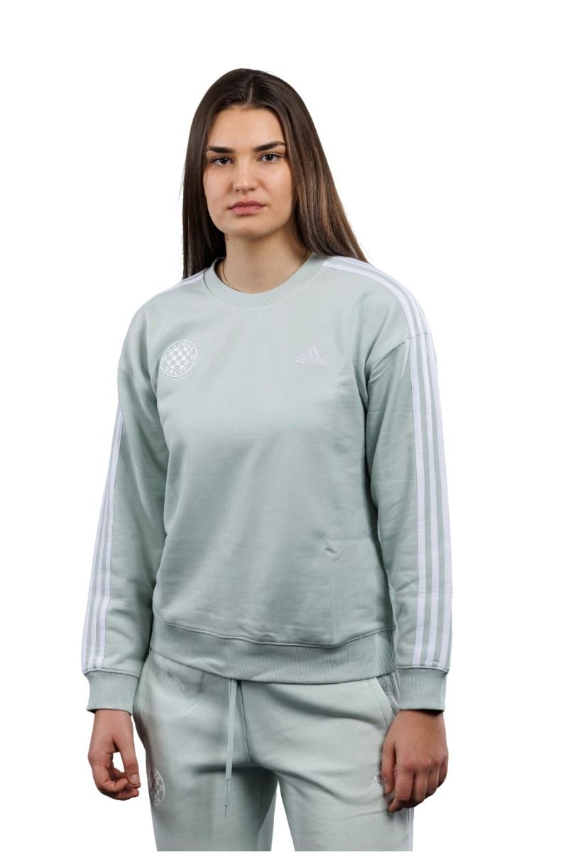 adidas ženska majica dugi rukav, Hajduk W 3S FT SWT, lingrn