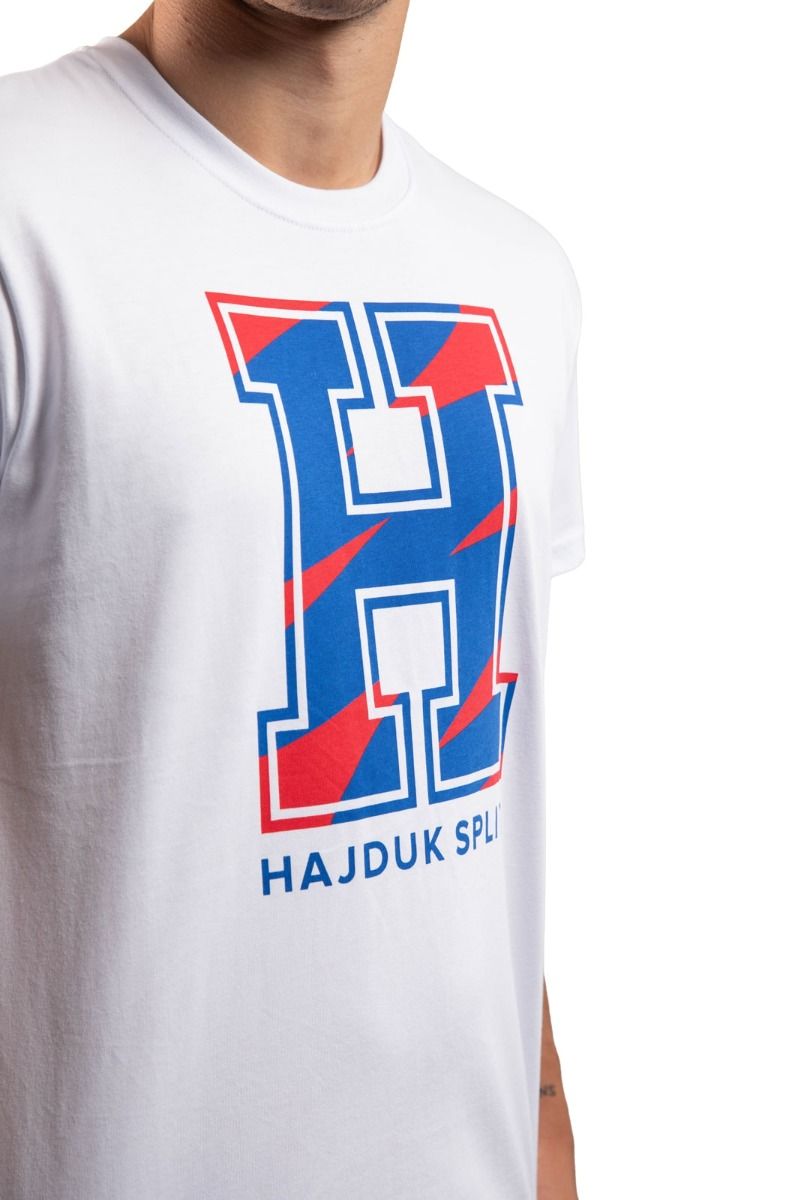Hajduk majica Hereditas, kratki rukav, bijela (crveno/plavo H)