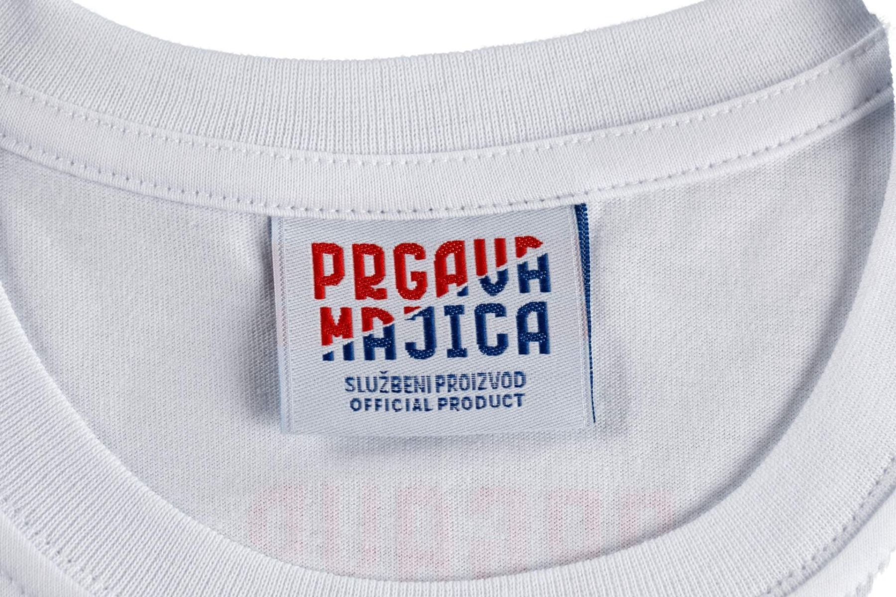 Hajduk majica kratki rukav dječja Prgava Familija, bijela