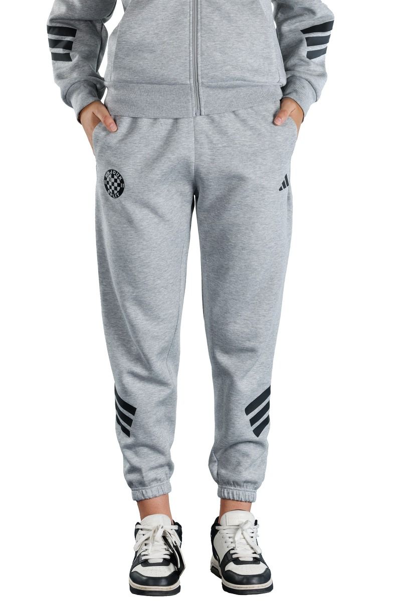 adidas ženske hlače, Hajduk W FI 3S REG PT, sive