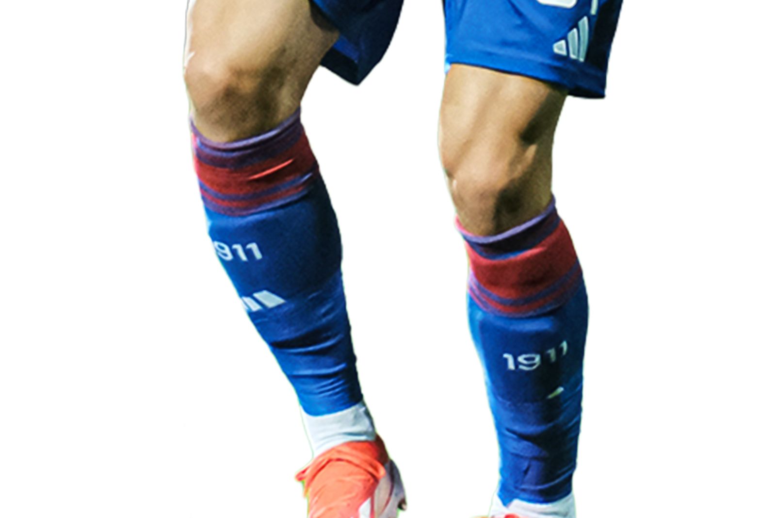 adidas štucne za gostujući dres, Hajduk 24/25, plavo crvene