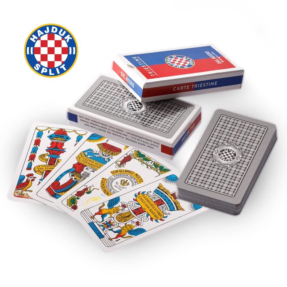 Hajduk igraće karte Triestine dal Negro