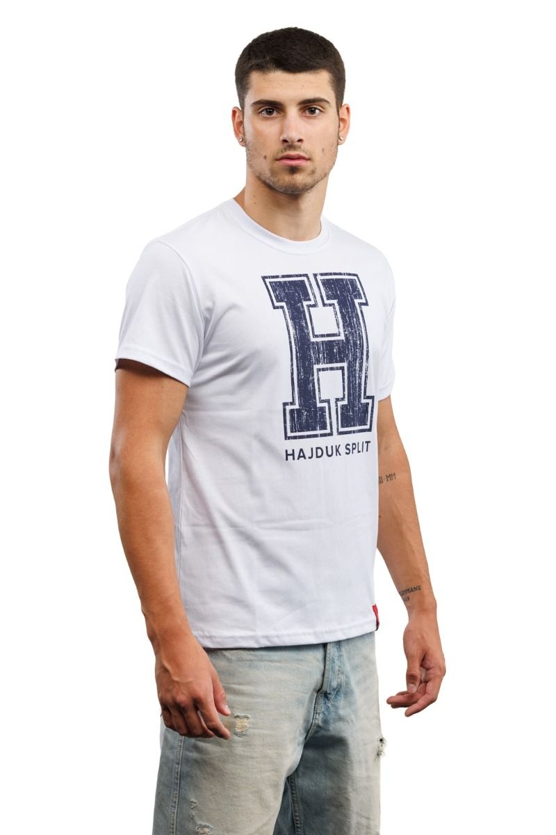 Hajduk majica Hereditas, kratki rukav, bijela (modro H)