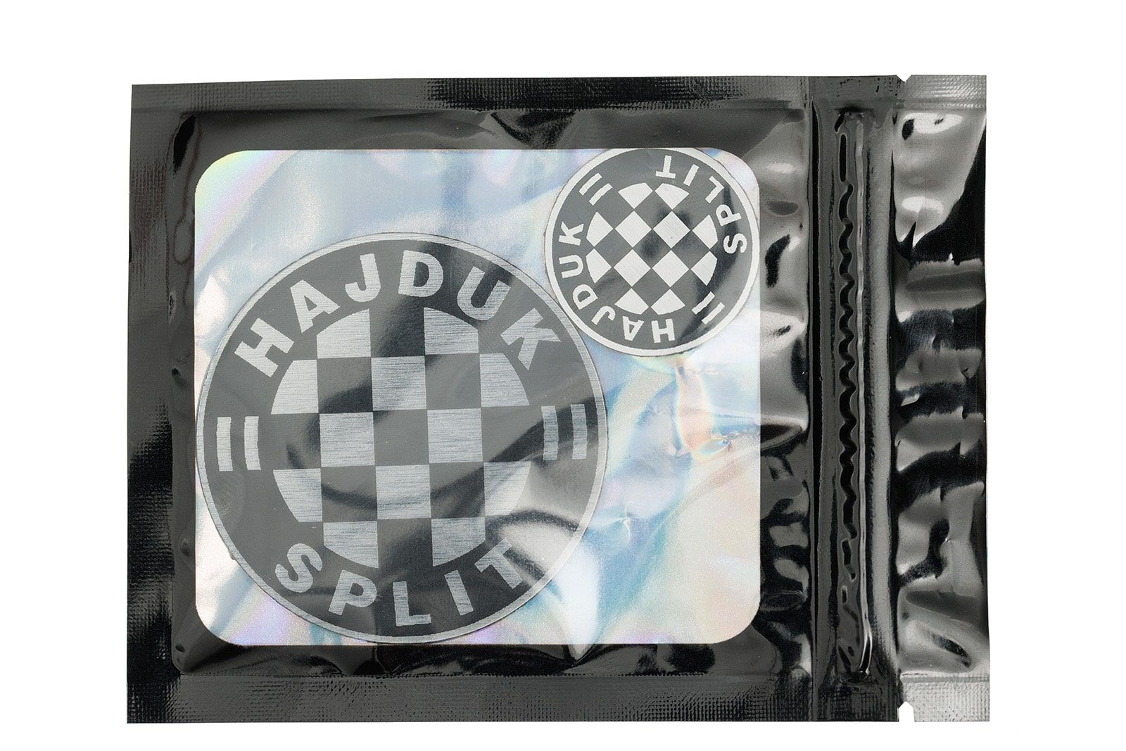 Hajduk set 2kom naljepnica srebrni, 6cm i 3cm