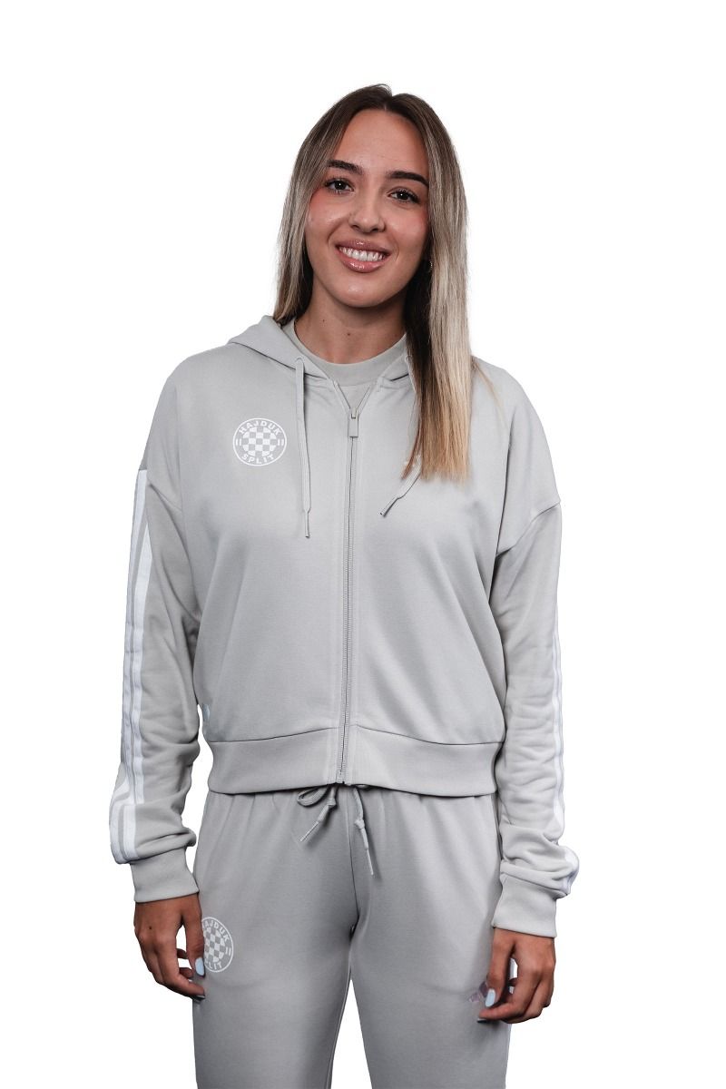 adidas ženska majica s kapuljačom, Hajduk W 3S FT FZ HD, wonalu