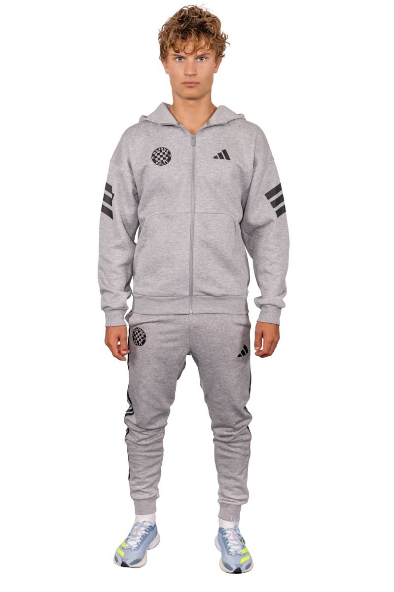 adidas majica s kapuljačom F.Z., Hajduk M FI 3S FZ, siva