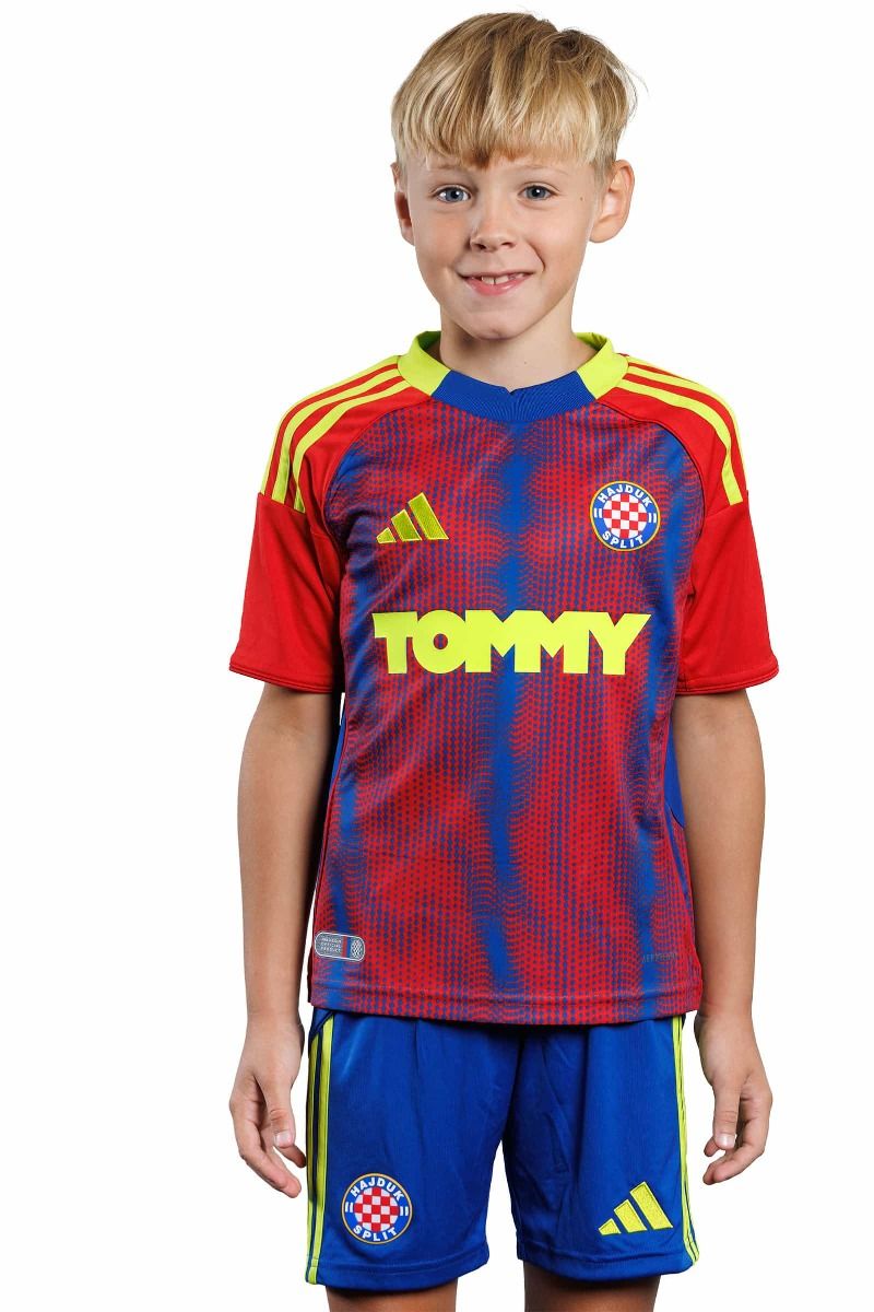 adidas dječji gostujući dres, Hajduk 25/26, crveno plavi