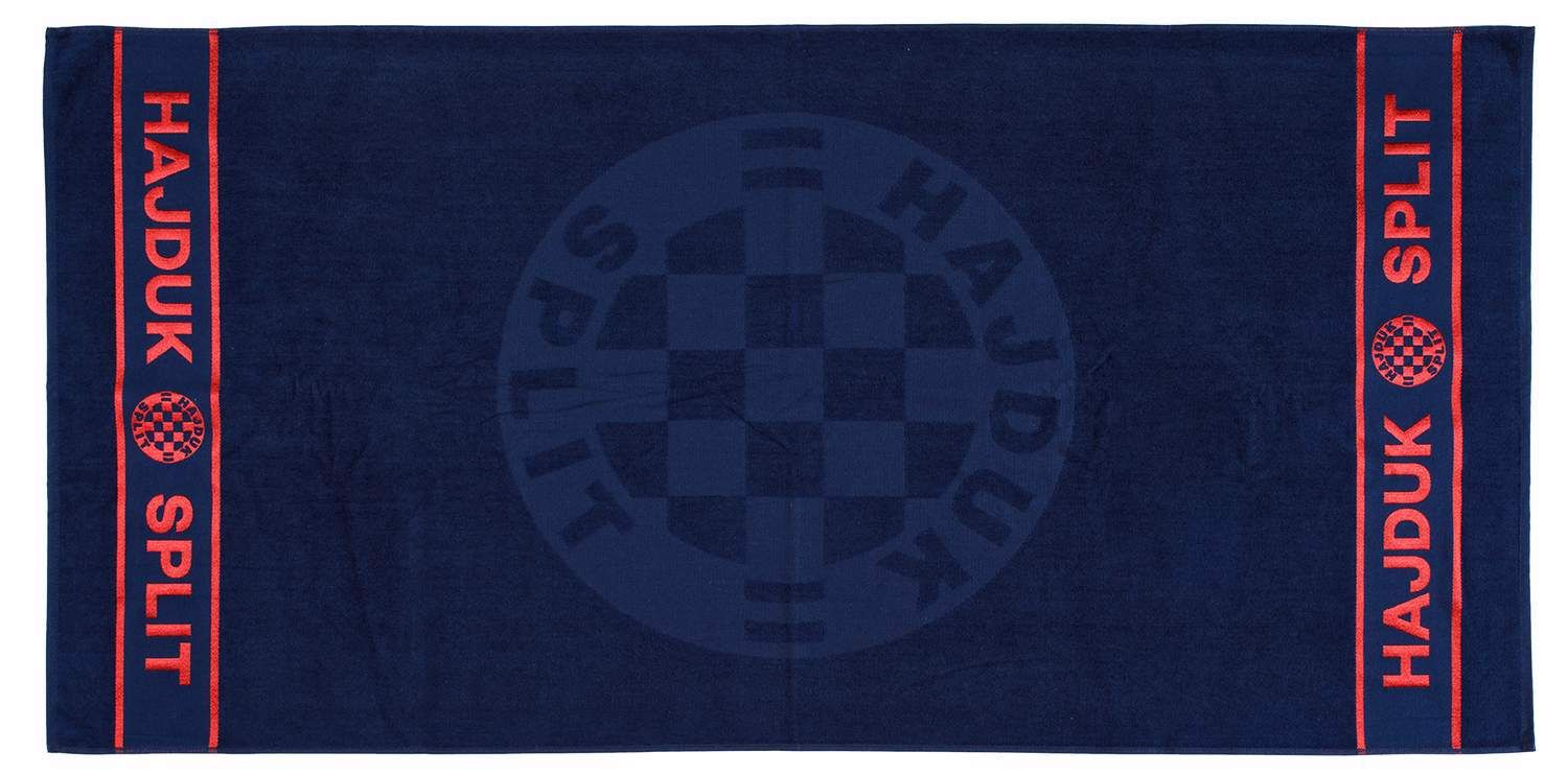 Hajduk ručnik, plavo crveni, 80 cm X 160 cm