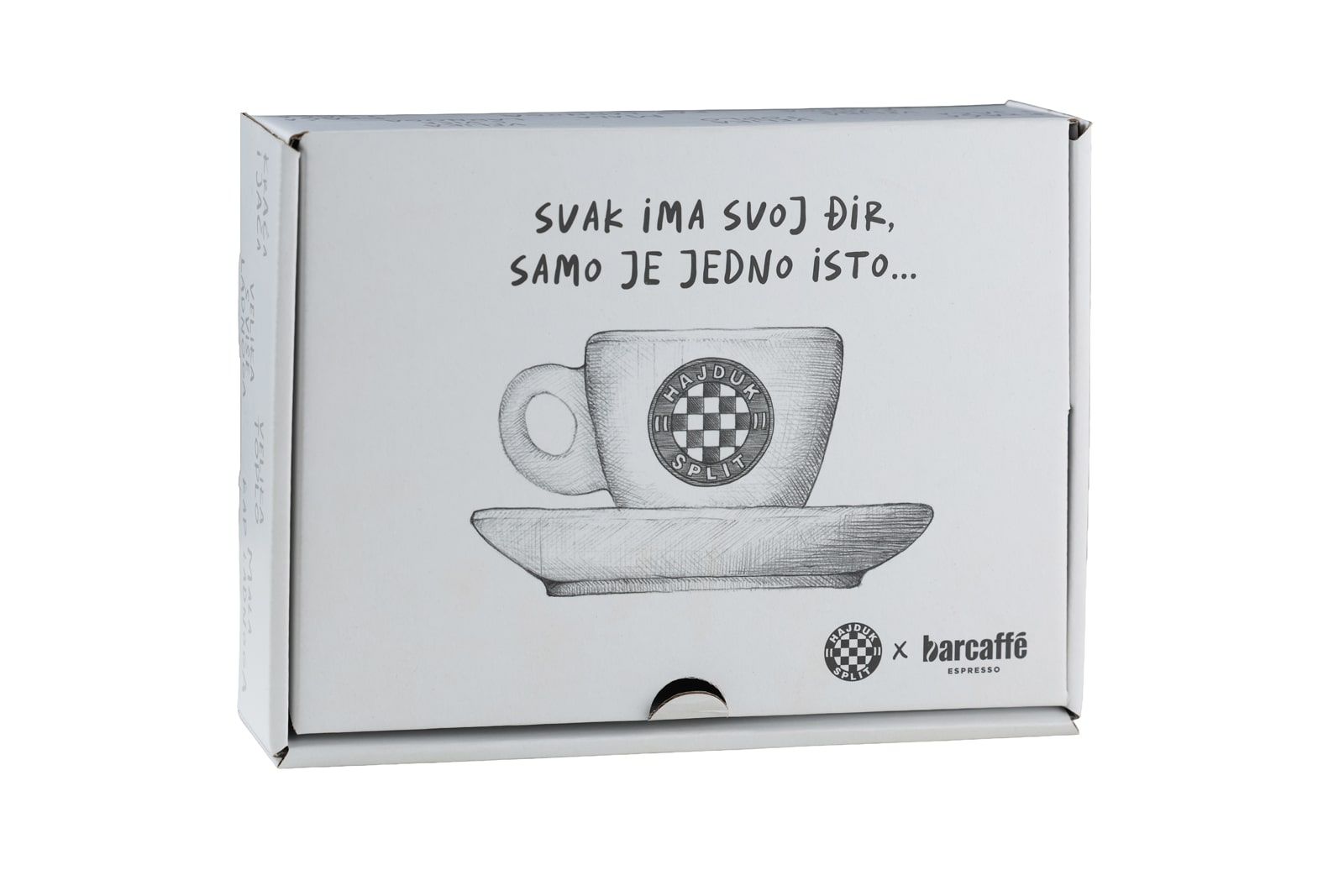 Set šalica za kavu Hajduk&Barcaffe, espresso, 2kom