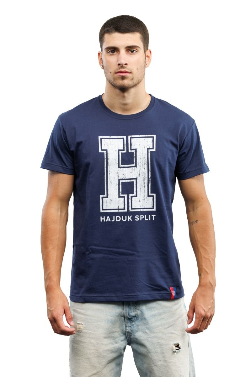 Hajduk majica Hereditas, kratki rukav, modra