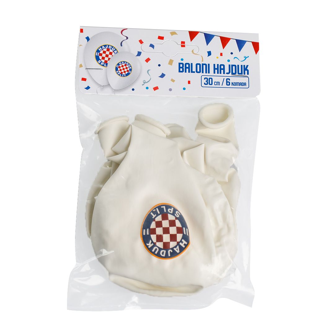 Hajduk party baloni, bijeli
