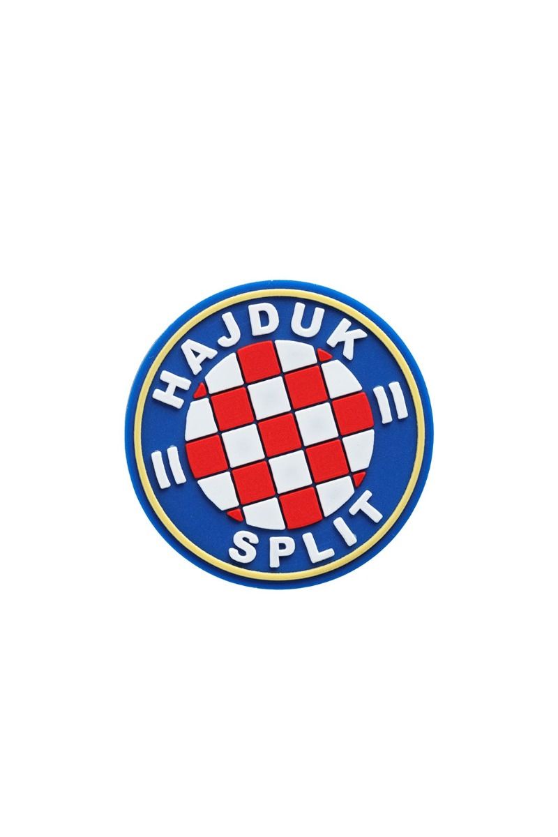 Hajduk silikonski magnet Grb, crveno plavi, 5x5cm