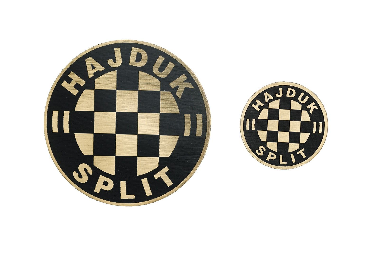 Hajduk set 2kom naljepnica zlatni, 6cm i 3cm