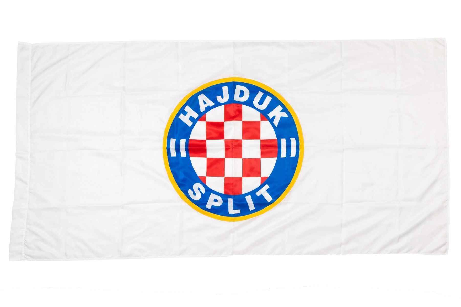 Zastava Hajduk, svila, 200x100 cm, bijela