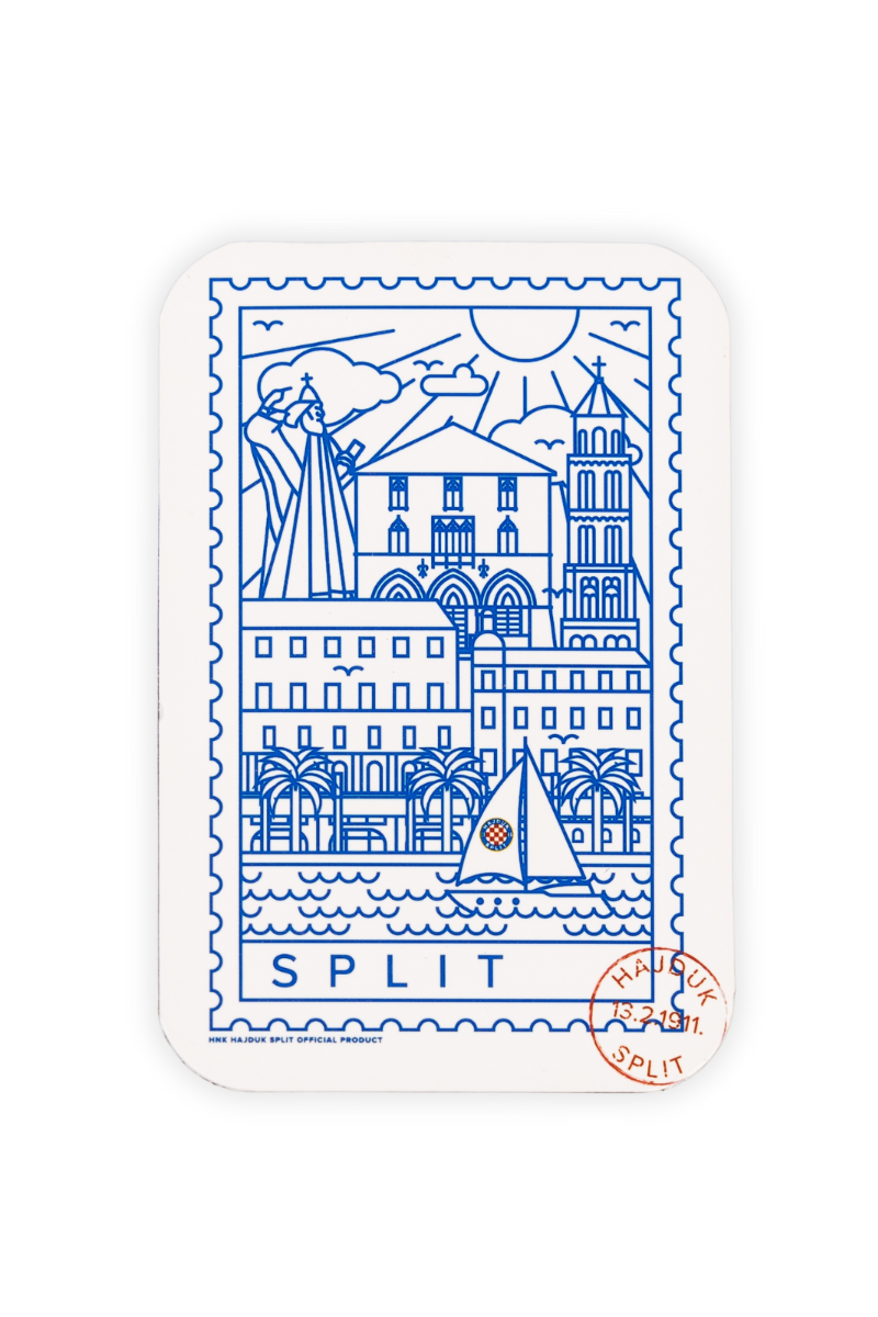 Hajduk magnet Split, 6x9 cm