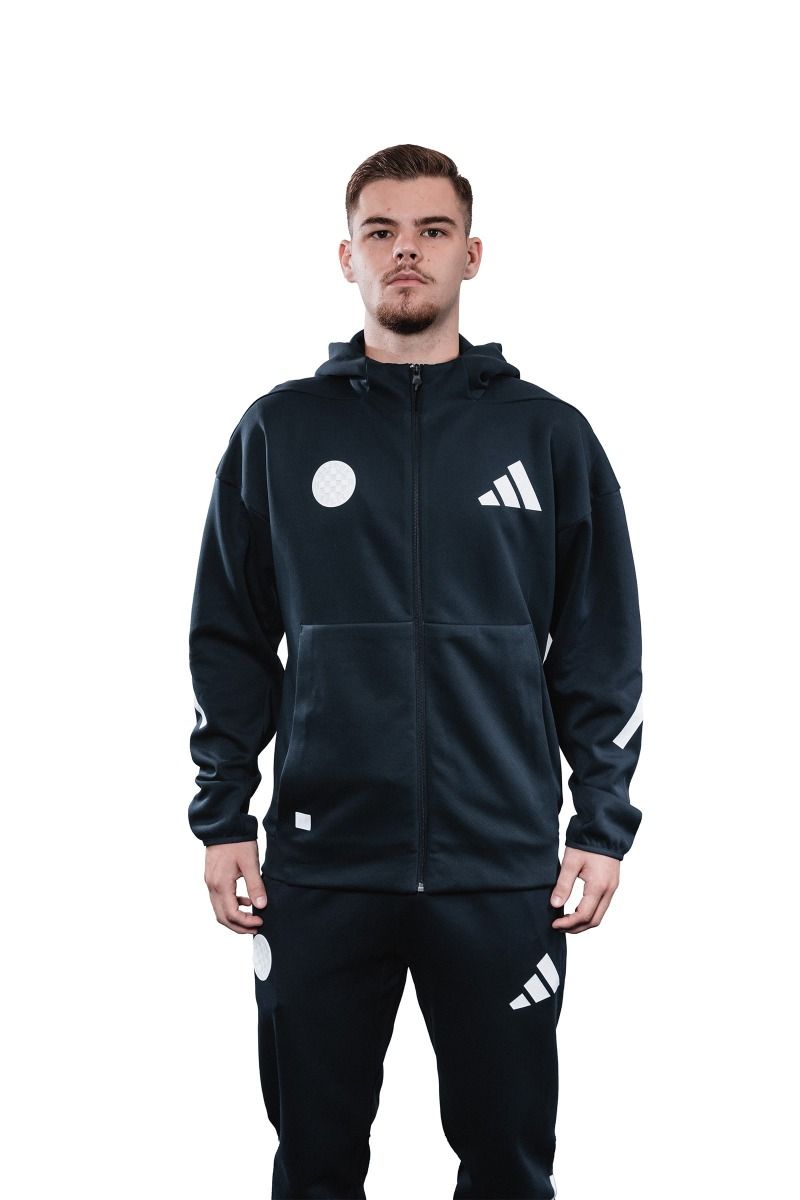 adidas majica s kapuljačom F.Z., Hajduk M Z.N.E. FZ, modra