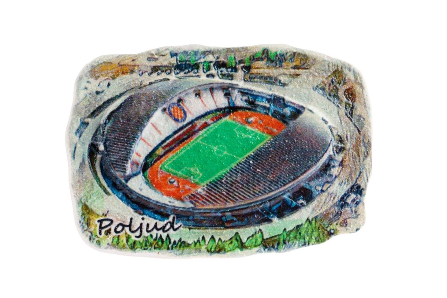 Hajduk magnet keramički Poljud