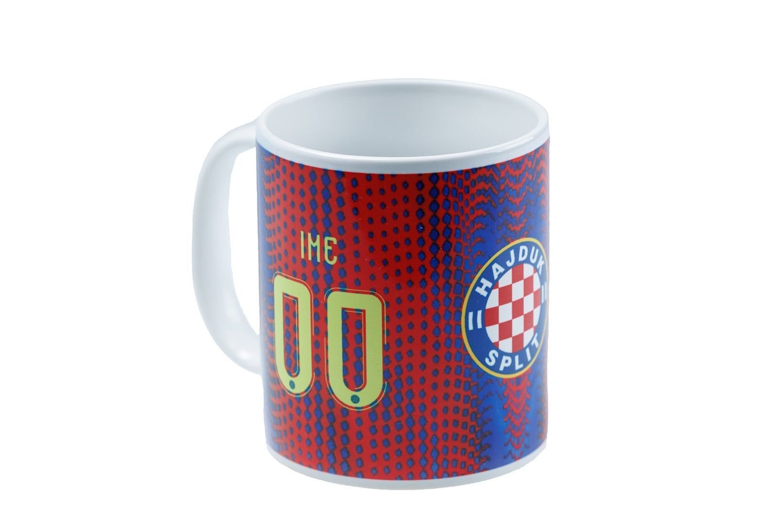 Keramička šalica s imenom, crveno plavi dres 2025/2026