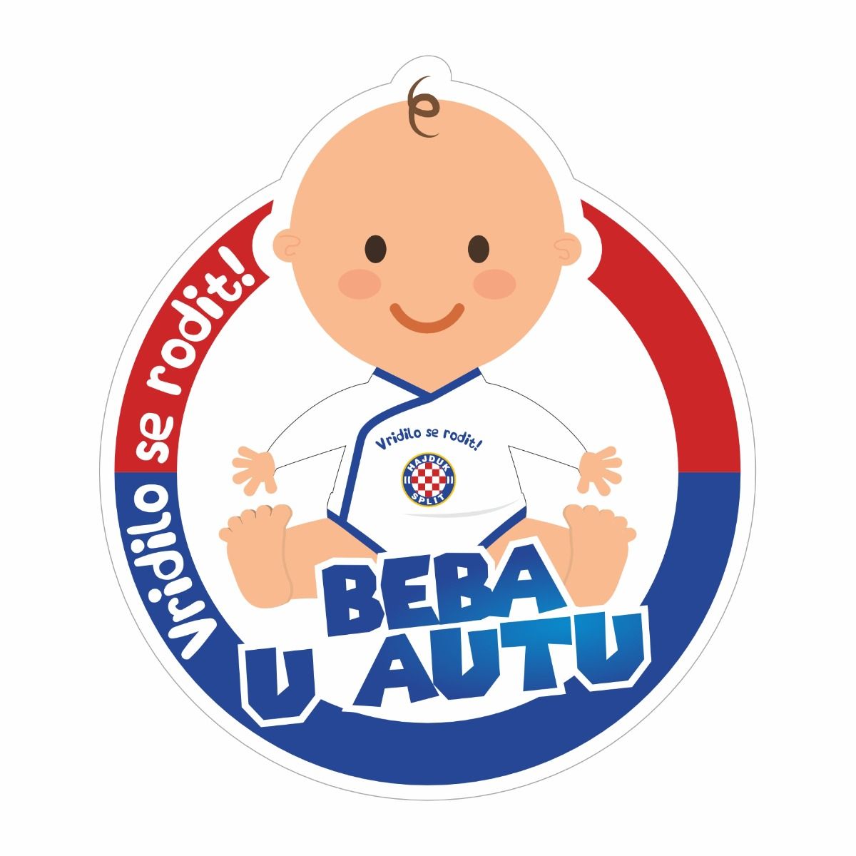 Naljepnica Vridilo se rodit - Beba u autu