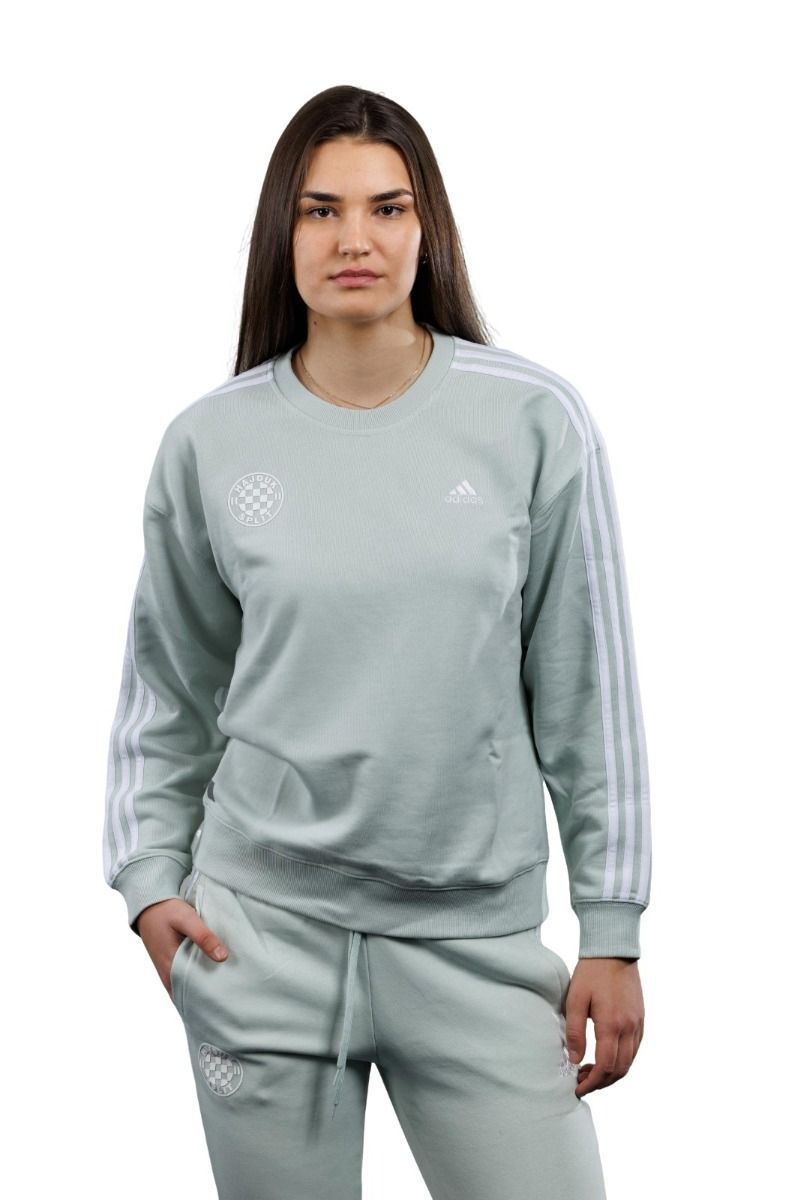 adidas ženska majica dugi rukav, Hajduk W 3S FT SWT, lingrn