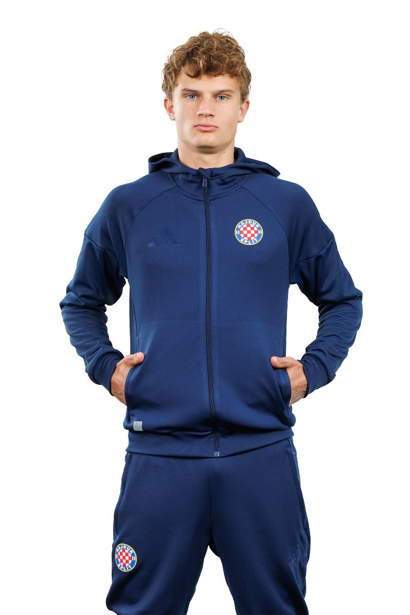 adidas trening majica dugi rukav s kapuljačom, Hajduk TIRO25 FZ, plava