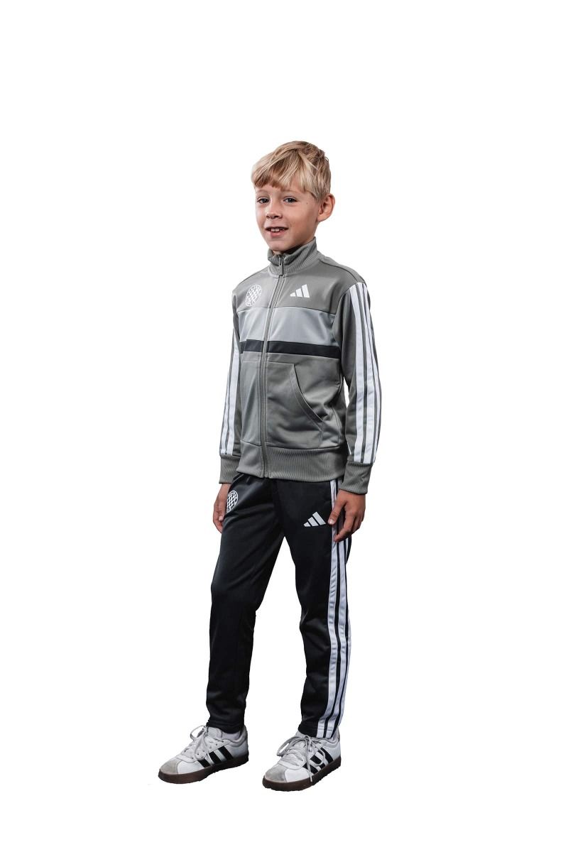 adidas dječji komplet dugi rukav, Hajduk J 3S TIBERIO TS, sivo/crni