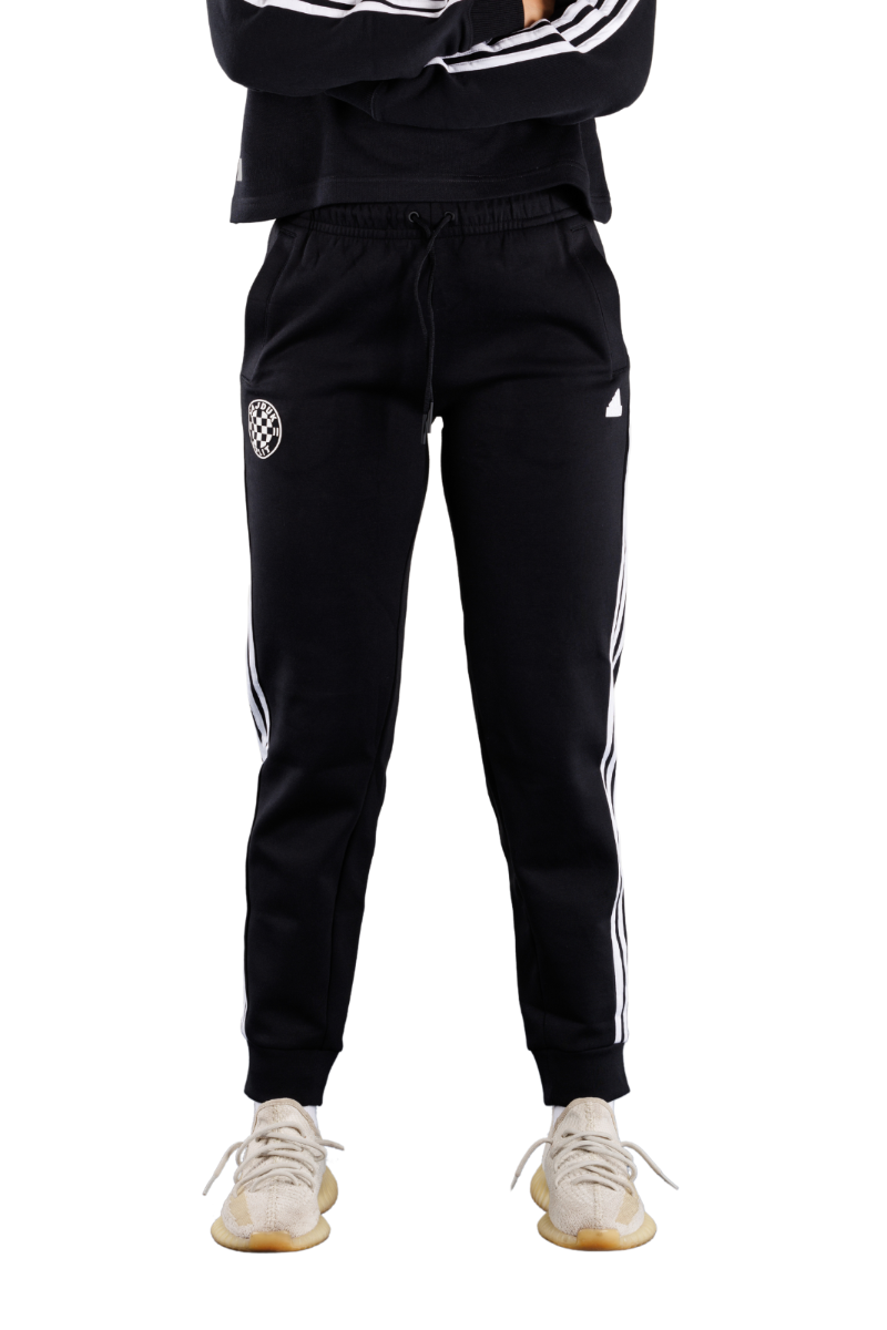 adidas ženske hlače, Hajduk W FI 3S REG PT, crne